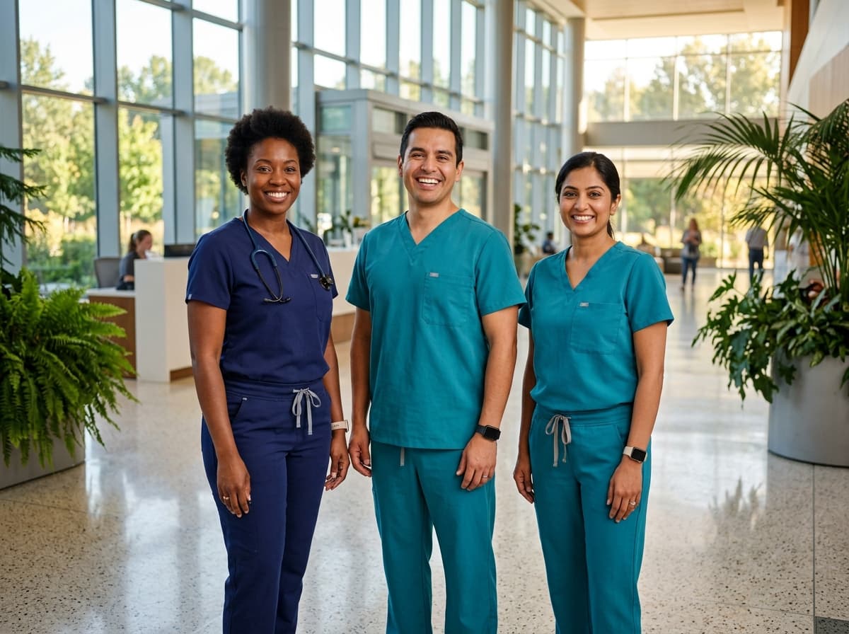 We Care Staffing healthcare professionals on travel contracts across the United States