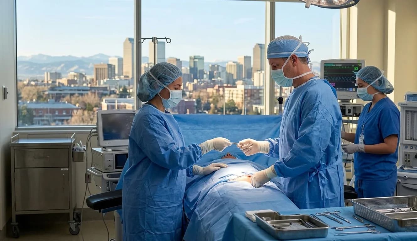 Travel surgical technologist in a Colorado operating room